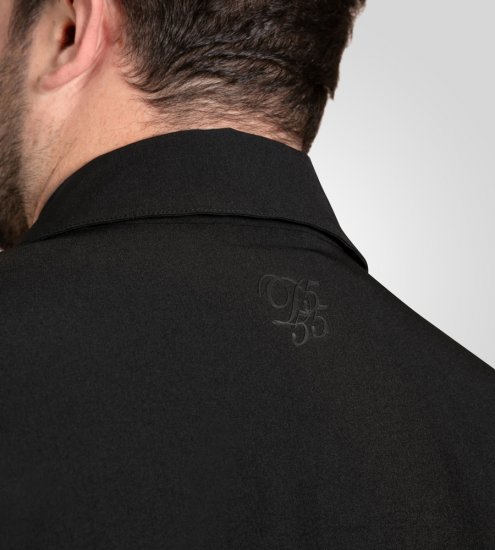 D555 Wimbledon Couture Stretch Jacket with Zipper Black TALL SIZE - Herren jacken - Herren Jacken in großen Größen