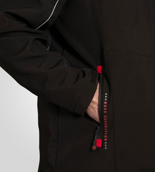 D555 Fretwell Padded Softshell Jacket with Detachable Hood Black - Herren jacken - Herren Jacken in großen Größen