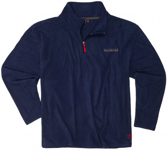 Adamo Vancouver Fleece Sweater Navy - Sportbekleidung & outdoor - Sportbekleidung in große größen für herren
