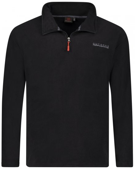 Adamo Vancouver Fleece Sweater Black - Sportbekleidung & outdoor - Sportbekleidung in große größen für herren