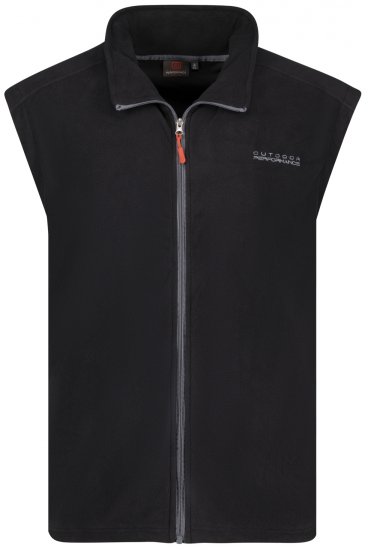 Adamo Montreal Fleece Vest Black - Sportbekleidung & outdoor - Sportbekleidung in große größen für herren