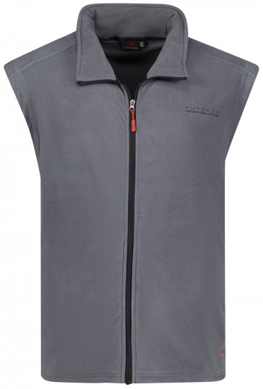 Adamo Montreal Fleece Vest Grey - Sportbekleidung & outdoor - Sportbekleidung in große größen für herren