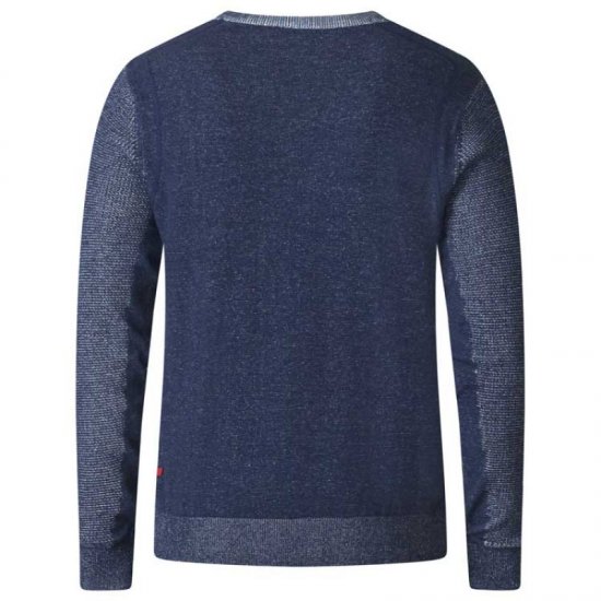 D555 Bryson Crewneck Sweater with Pocket Navy - Herren-sweater und -hoodies - Herren-Sweater und -Hoodies in großen Größen