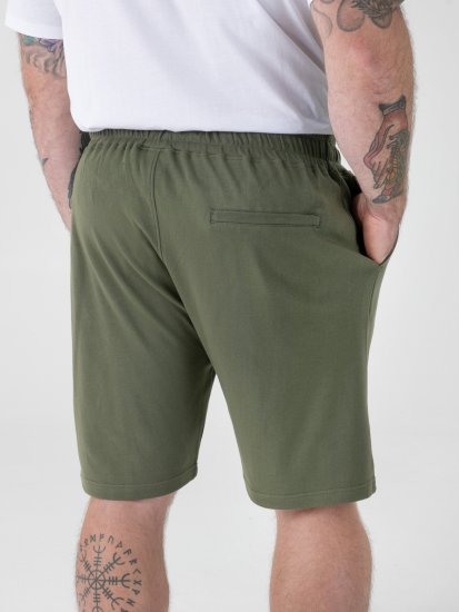 D555 Mitchell 1 Stretch Shorts mit Elastischem Bund Khaki - Jogginghosen für herren - Jogginghosen für Herren in großen Größen