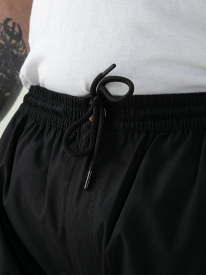 D555 Thomas Stretch Shorts mit Elastischem Bund Schwarz - Herrenshorts - Herrenshorts in großen Größen