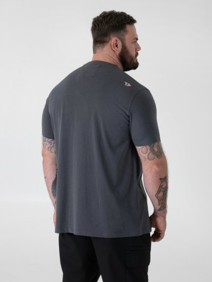 D555 Craig Gorilla Biker T-shirt mit Druck Dunkelgrau - Herren-T-Shirts - Herren-T-Shirts in großen Größen