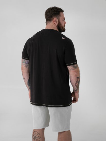 D555 Macfarlan T-shirt mit Gorilladruck Schwarz - Herrenkleidung - Herrenkleidung in großen Größen