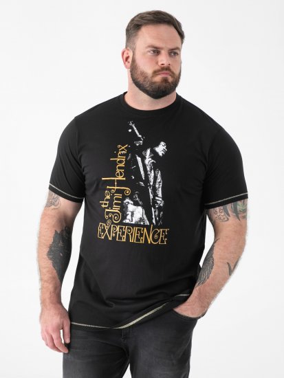 D555 Stokes Official Jimi Hendrix Experience T-shirt mit Druck - Herren-T-Shirts - Herren-T-Shirts in großen Größen