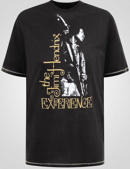 D555 Stokes Official Jimi Hendrix Experience T-shirt mit Druck - Herren-T-Shirts - Herren-T-Shirts in großen Größen