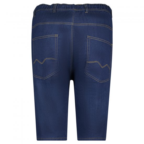 Adamo 199110 Jeansshorts mit elastischem Bund Marineblau - Herrenshorts - Herrenshorts in großen Größen