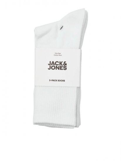 Jack & Jones Charles Tennissocken Weiß 3er-Pack - Herrenunterwäsche & bademode - Herrenunterwäsche & Bademode in großen Größen