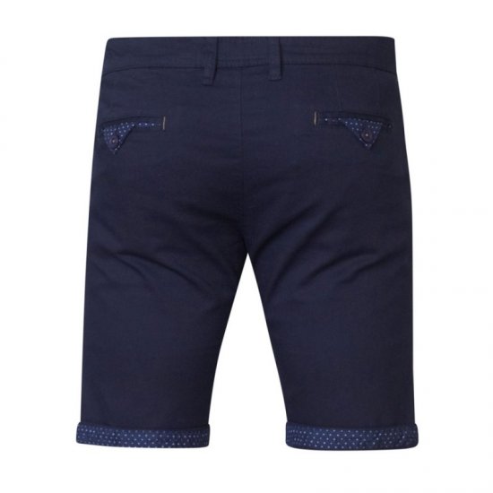 D555 Luke Stretch Shorts Navy - Herrenshorts - Herrenshorts in großen Größen