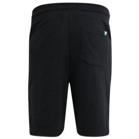 D555 Jackie Ribbed Jersey Shorts Black - Jogginghosen für herren - Jogginghosen für Herren in großen Größen