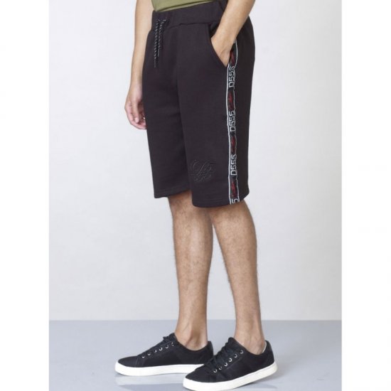 D555 Burlington Couture Jersey Shorts Black - Jogginghosen für herren - Jogginghosen für Herren in großen Größen
