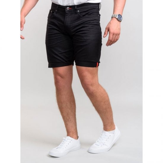 D555 Gilbert Stretch Shorts Black - Herrenshorts - Herrenshorts in großen Größen
