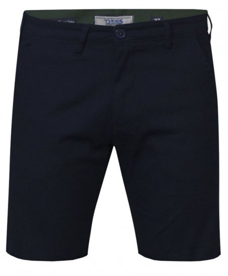 D555 Opala-1 Stretch Chino Shorts Navy - Herrenshorts - Herrenshorts in großen Größen