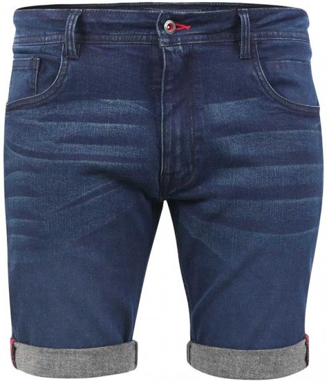 D555 BRENTWOOD Dark Blue Denim Shorts - Herrenshorts - Herrenshorts in großen Größen