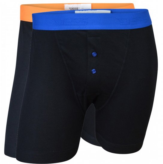 D555 Ranger Boxershorts Svart 2-pack - Herrenunterwäsche & bademode - Herrenunterwäsche & Bademode in großen Größen