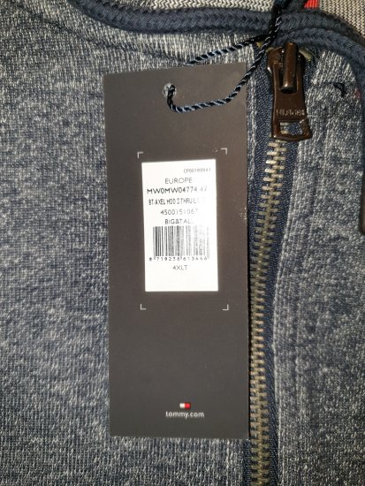 Tommy Hilfiger Axel Zip Thru Hoddie - Motleys verrückter April-Sale - 