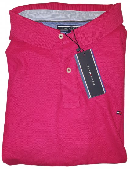 Tommy Hilfiger Classic Polo Dark Pink - Motleys verrückter April-Sale - 