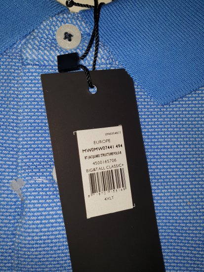 Tommy Hilfiger Jacquard Structure Polo Blue - Motleys verrückter April-Sale - 