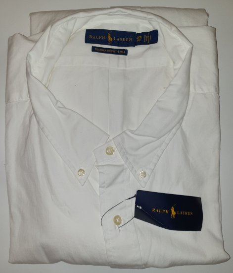 Polo Ralph Lauren Classics White Shirt - Motleys verrückter April-Sale - 
