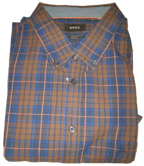 Brax 881016 Shirt Brown - Motleys verrückter April-Sale - 
