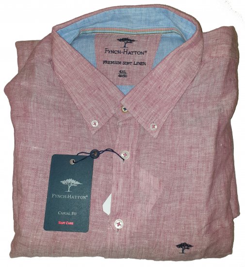 Fynch-Hatton 6156 Shirt Red - Motleys verrückter April-Sale - 