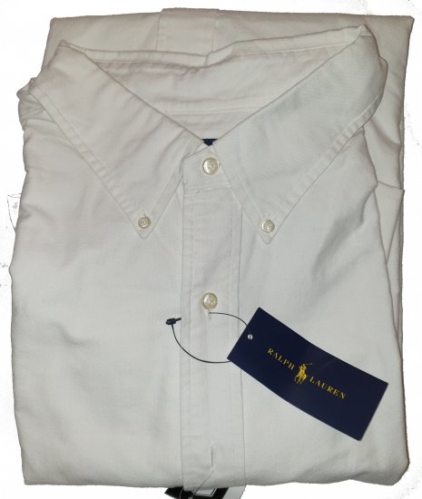Ralph Lauren TC6U White Shirt - Motleys verrückter April-Sale - 