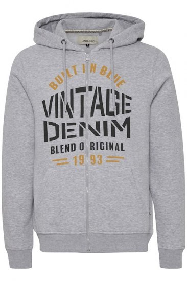 Blend Hoodie 4276 "Vintage Denim" Grey - Herren-sweater und -hoodies - Herren-Sweater und -Hoodies in großen Größen