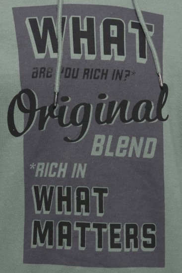 Blend Hoodie 4285 Duck Green - Herren-sweater und -hoodies - Herren-Sweater und -Hoodies in großen Größen