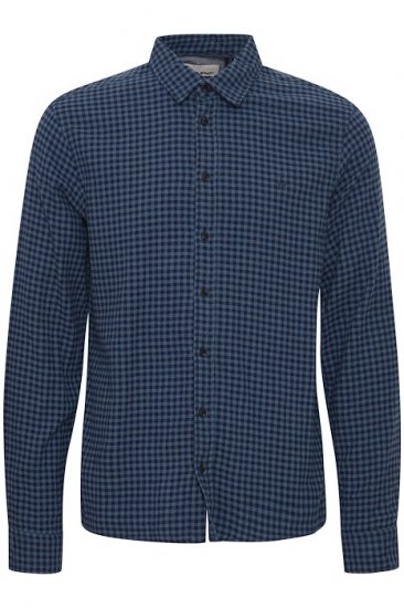 Blend Long Sleeve Shirt 4317 Dress Blues - Herrenhemden - Herrenhemden in großen Größen