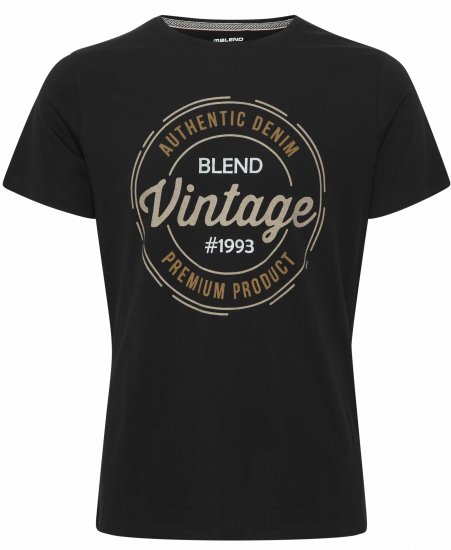 Blend 8411 T-Shirt Black - Herren-T-Shirts - Herren-T-Shirts in großen Größen