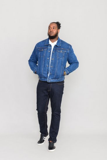 Duke Trucker Jeansjacke Blau - Herren jacken - Herren Jacken in großen Größen