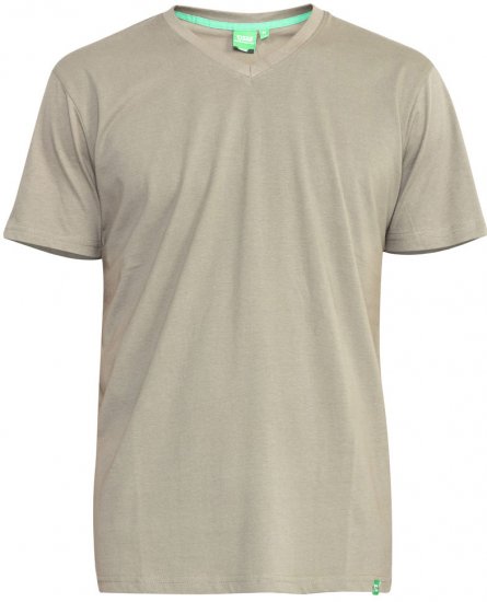 D555 Signature V-neck T-shirt Khaki - Herren-T-Shirts - Herren-T-Shirts in großen Größen