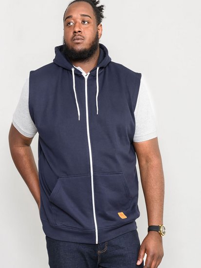 D555 Blake Sleeveless Hoodie Navy - Herren-sweater und -hoodies - Herren-Sweater und -Hoodies in großen Größen