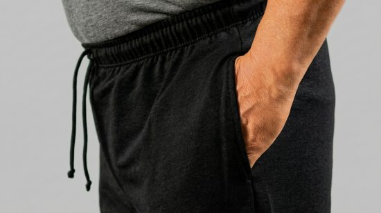 20 Nodi Grecale Stretch Fleece Cotton Sports Pants with Enzyme and Soft Touch Treatment Black - Jogginghosen für herren - Jogginghosen für Herren in großen Größen