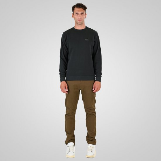 Double Outfitters MTOP-1141 Sweatshirt Dunkelgrün - Herren-sweater und -hoodies - Herren-Sweater und -Hoodies in großen Größen