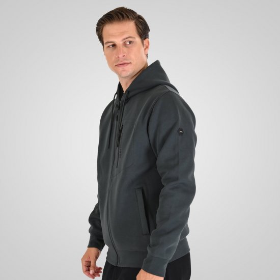Double Outfitters MTOP-1160 Kapuzenjacke mit Reißverschluss Dunkelgrün - Herren-sweater und -hoodies - Herren-Sweater und -Hoodies in großen Größen