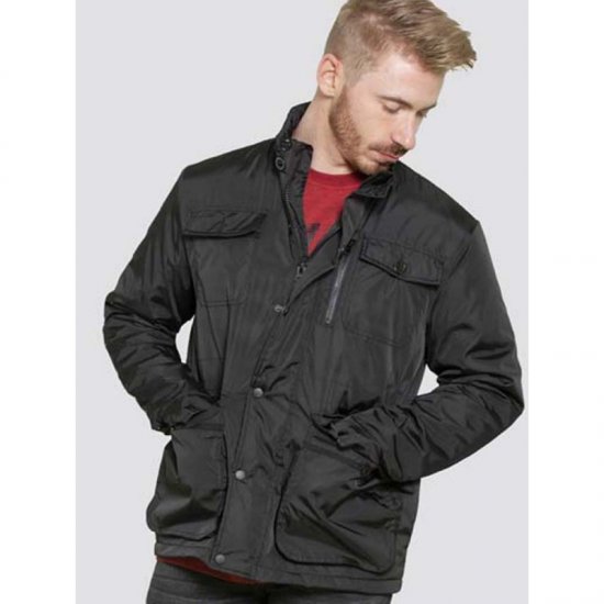 D555 Brentford Jacket Black - Herren jacken - Herren Jacken in großen Größen