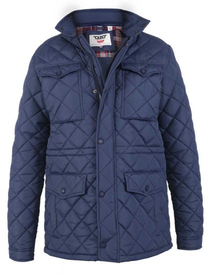 D555 Dalwood Quilted Jacket With Zip Away Hood - Herren jacken - Herren Jacken in großen Größen