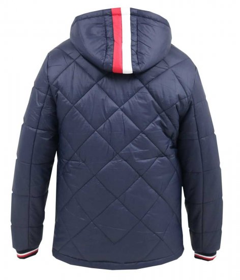 D555 Angus Diamond Quilted Puffer Jacket Navy - Herren jacken - Herren Jacken in großen Größen