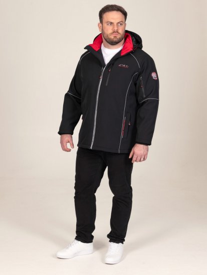 D555 Jamie Soft Shell Detachable Hood Padded Jacket Schwarz TALL - TALL jacken - Jacken in TALL-Länge