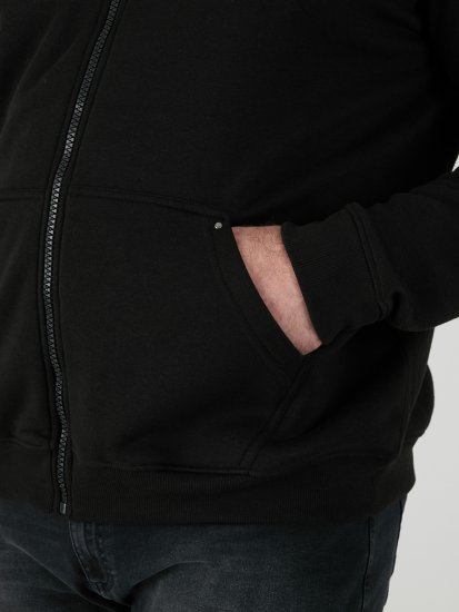 D555 Cantor Kapuzensweatjacke Schwarz - Herren-sweater und -hoodies - Herren-Sweater und -Hoodies in großen Größen