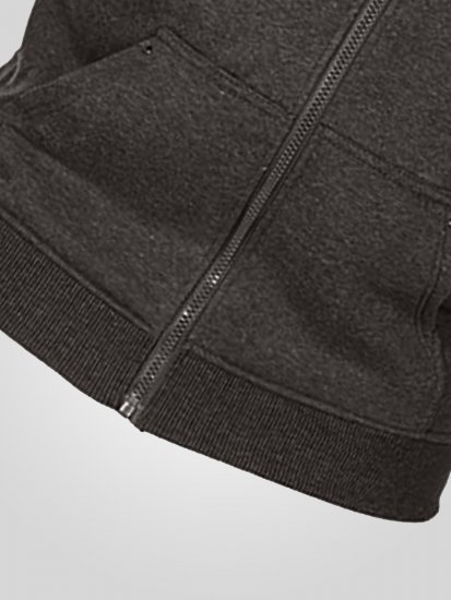 D555 Cantor Kapuzensweatjacke Grau - Herren-sweater und -hoodies - Herren-Sweater und -Hoodies in großen Größen