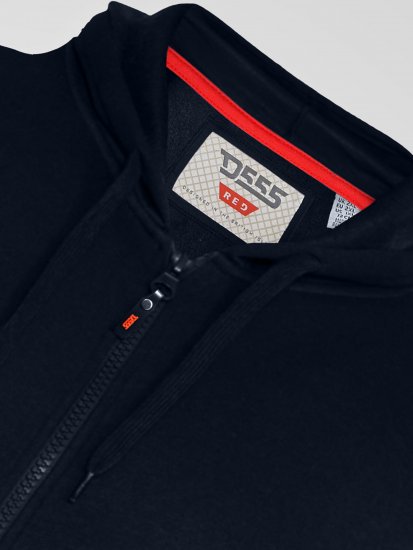 D555 Cantor Kapuzensweatjacke Dunkelblau - Herren-sweater und -hoodies - Herren-Sweater und -Hoodies in großen Größen