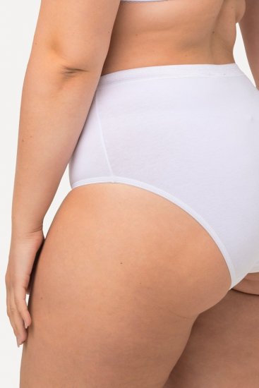 Ulla Popken 309783 Slips 3er-Pack Weiß - Slips - 