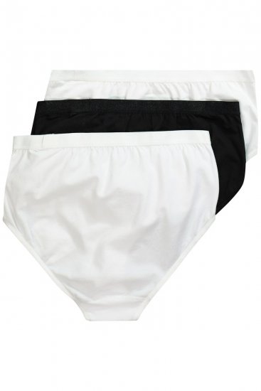 Ulla Popken 309783 Slips 3er-Pack Weiß - Slips - 