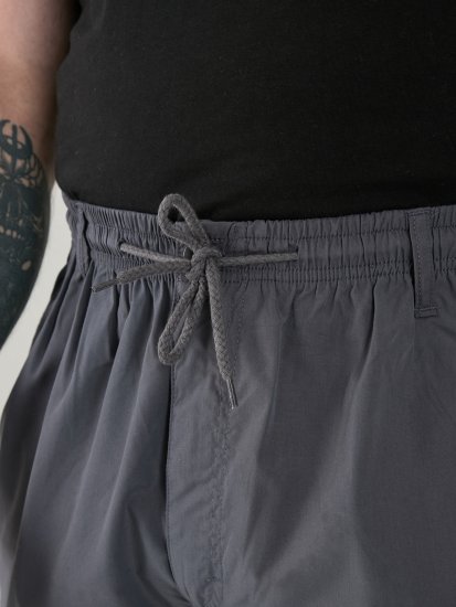 D555 Nick Cargoshorts mit Elastischem Bund Grau - Herrenshorts - Herrenshorts in großen Größen
