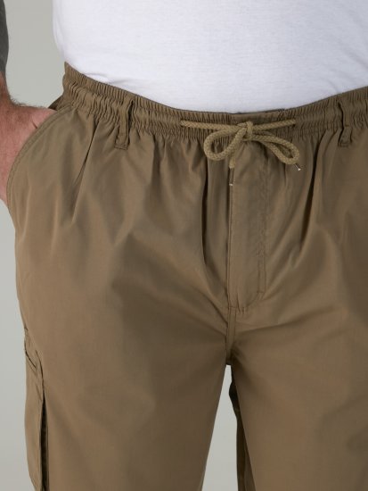 D555 Nick Cargoshorts mit Elastischem Bund Beige - Herrenshorts - Herrenshorts in großen Größen